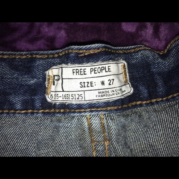 Free People Jillian Blue Shorts - Picture 4 of 8